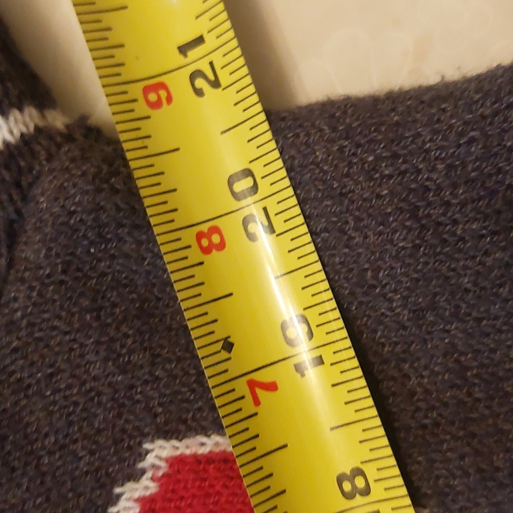 Ugly Christmas Sweater Dark Gray Red Multi Santa Holding A Tasty Beverage Sz L - Picture 15 of 16